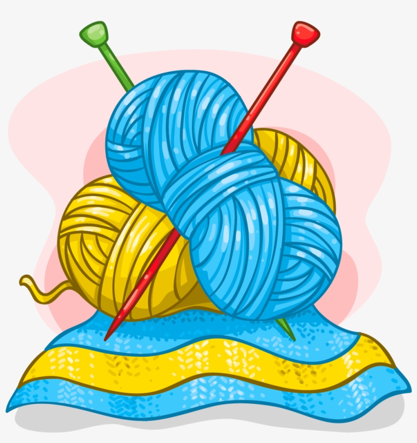 Png Knitting Transparent Knitting - Knitting And Crochet Clipart, transparent png #8177341