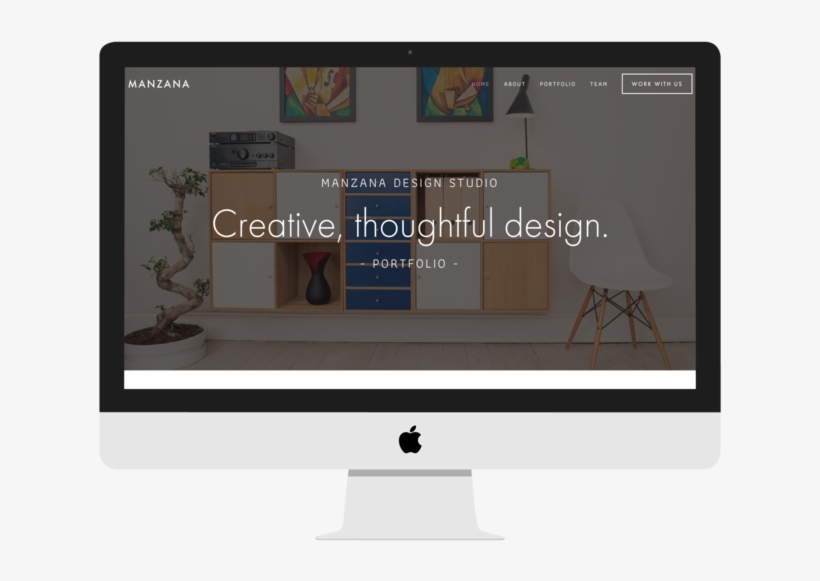 Manzana Portfolio - Led-backlit Lcd Display, transparent png #8177894