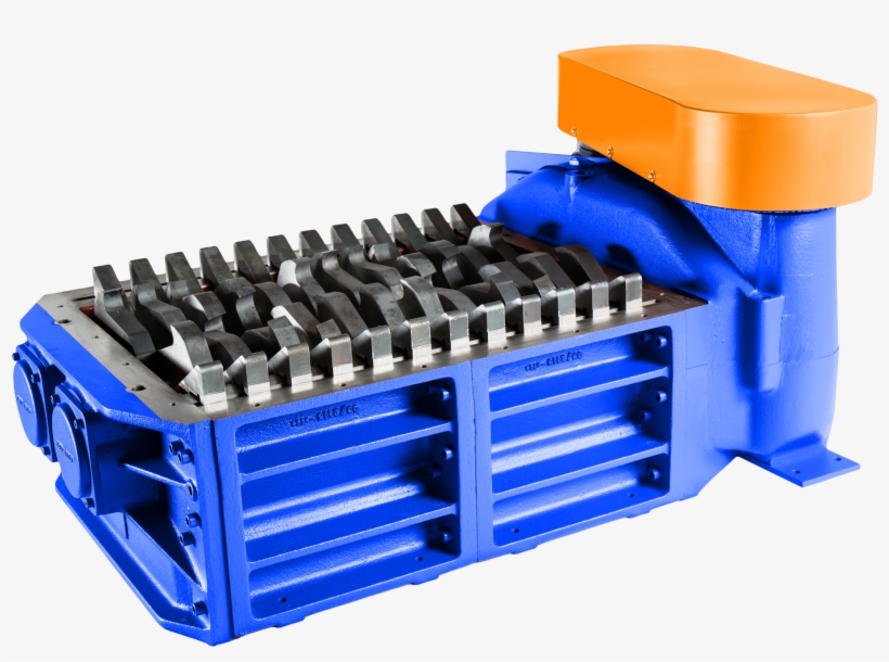 2 Shaft Industrial Shredder F 10 Hp Series Electric - Small Twin Shaft Shredder Uk, transparent png #8178537