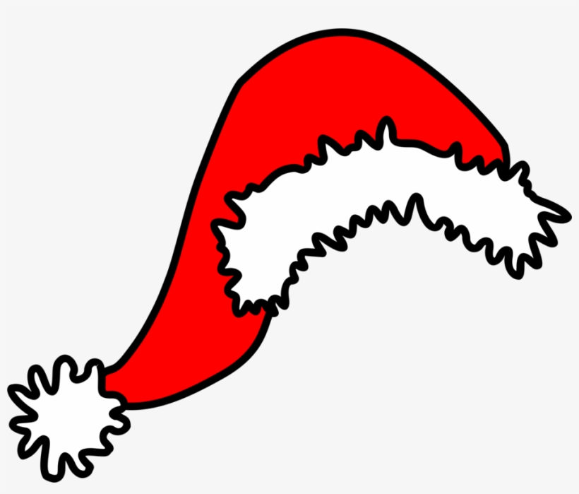 Santa Claus Christmas Day Santa Suit Hat Cap - Christmas Hat Drawing Png, transparent png #8178579