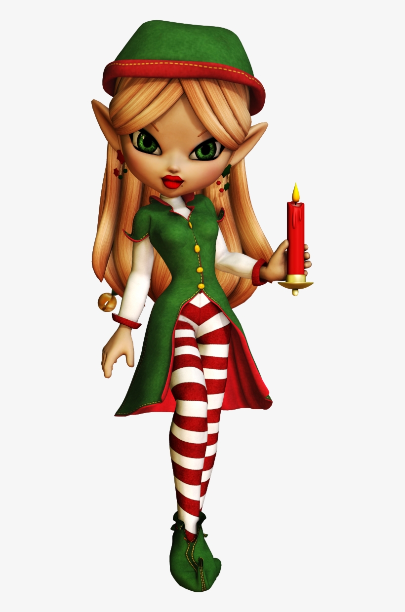 Christmas Elfchristmas Clipartchristmas - Fantasy Elf Clipart Png, transparent png #8179000