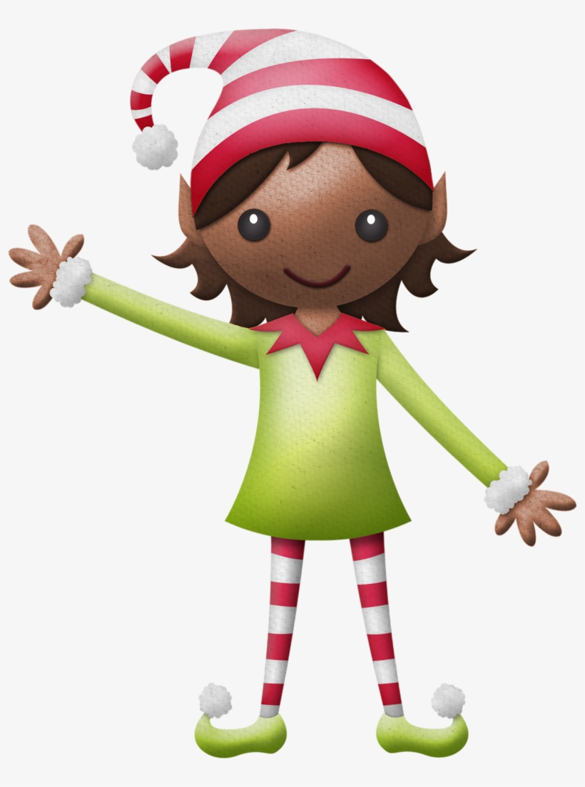 Elfen Clipart Elves - Duendes Santa Claus Png, transparent png #8179868