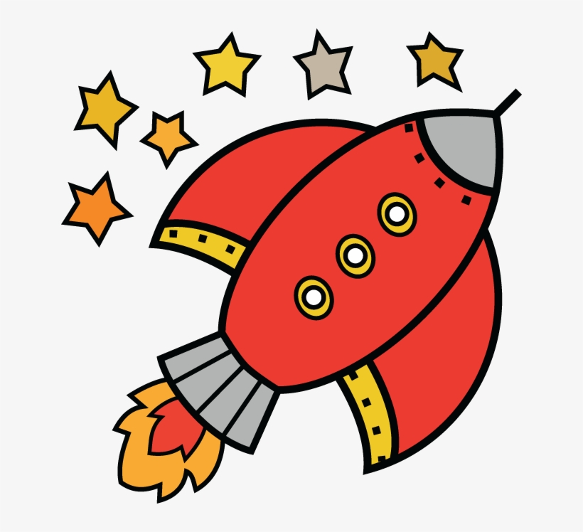 685 Cartoon Rocket - Planeta Infantil, transparent png #8179992