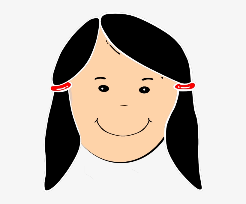 Cartoon Girl With Black Hair - Cartoon Black Haired Girl, transparent png #8180070