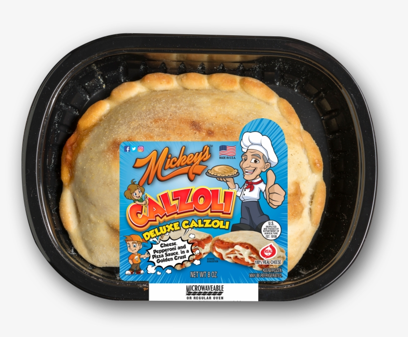 17294 Mickey's 8oz Individual Calzone Rendering - Pasty, transparent png #8180202