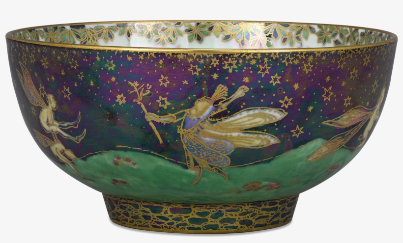 Wedgwood Fairyland Lustre Leapfrogging Elves Imperial - Ceramic, transparent png #8180281