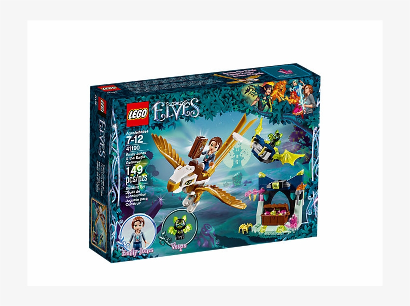 Emily Jones & The Eagle Getaway - Lego Elves 41190, transparent png #8180382