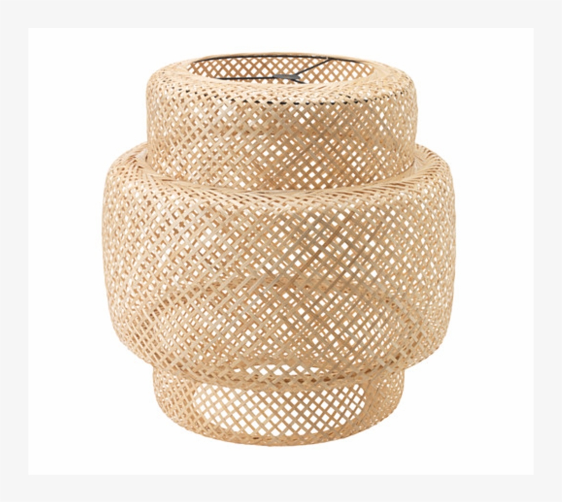 Bamboo Chandelier - Ikea Rattan Light Shade, transparent png #8180910