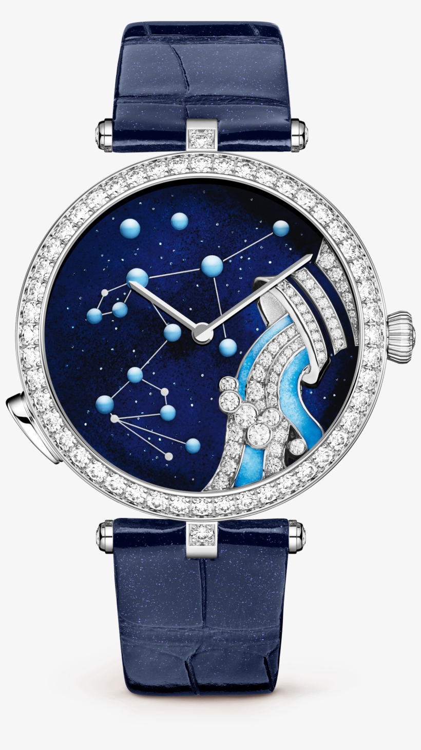Lady Arpels Zodiac Lumineux Aquarius Watch - Lady Arpels Zodiac Lumineux, transparent png #8181636