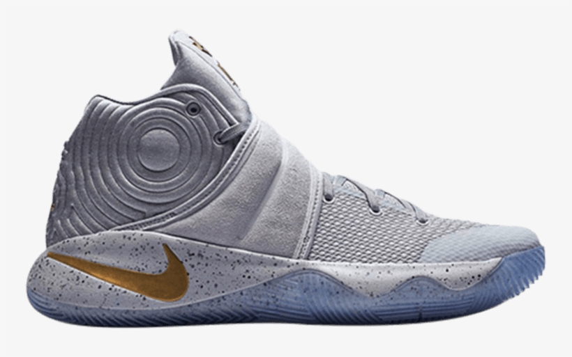 Kyrie 2 Gs - Kyrie 2 Gray And Gold, transparent png #8182177