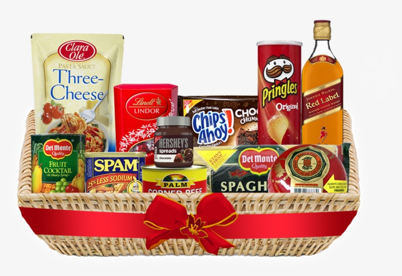 Yuletide Reward Deluxe Basket - Groceries For Christmas Gift, transparent png #8182498