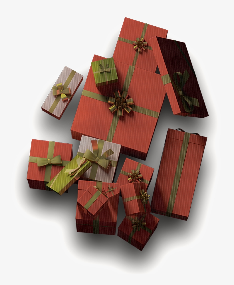 Red Festive Gift Box Png - Wrapping Paper, transparent png #8182957