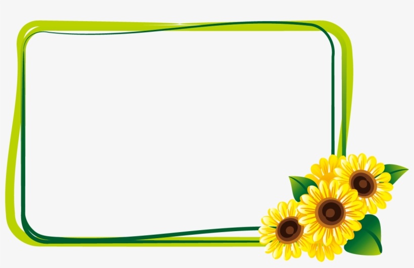 Sunflower Images Clip Art Sunflower Png, Sunflower - Sunflower Clipart Borders Png, transparent png #8183275
