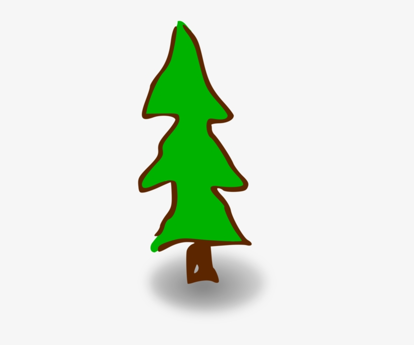 Christmas Tree Fir Drawing Graphic Arts - Clip Art, transparent png #8183387
