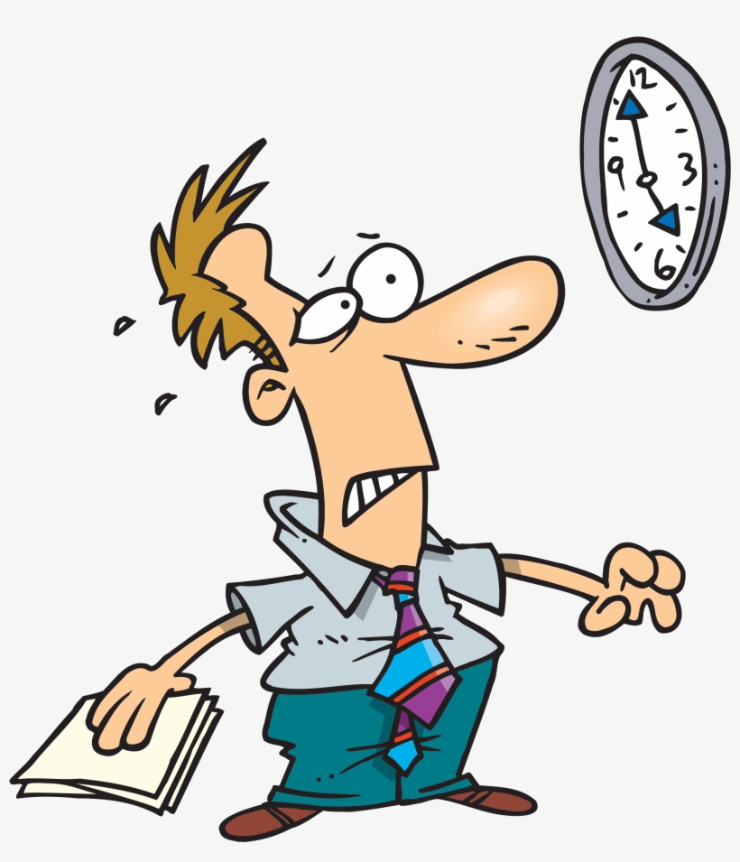 Late - Running Clock Cartoon Png, transparent png #8184321