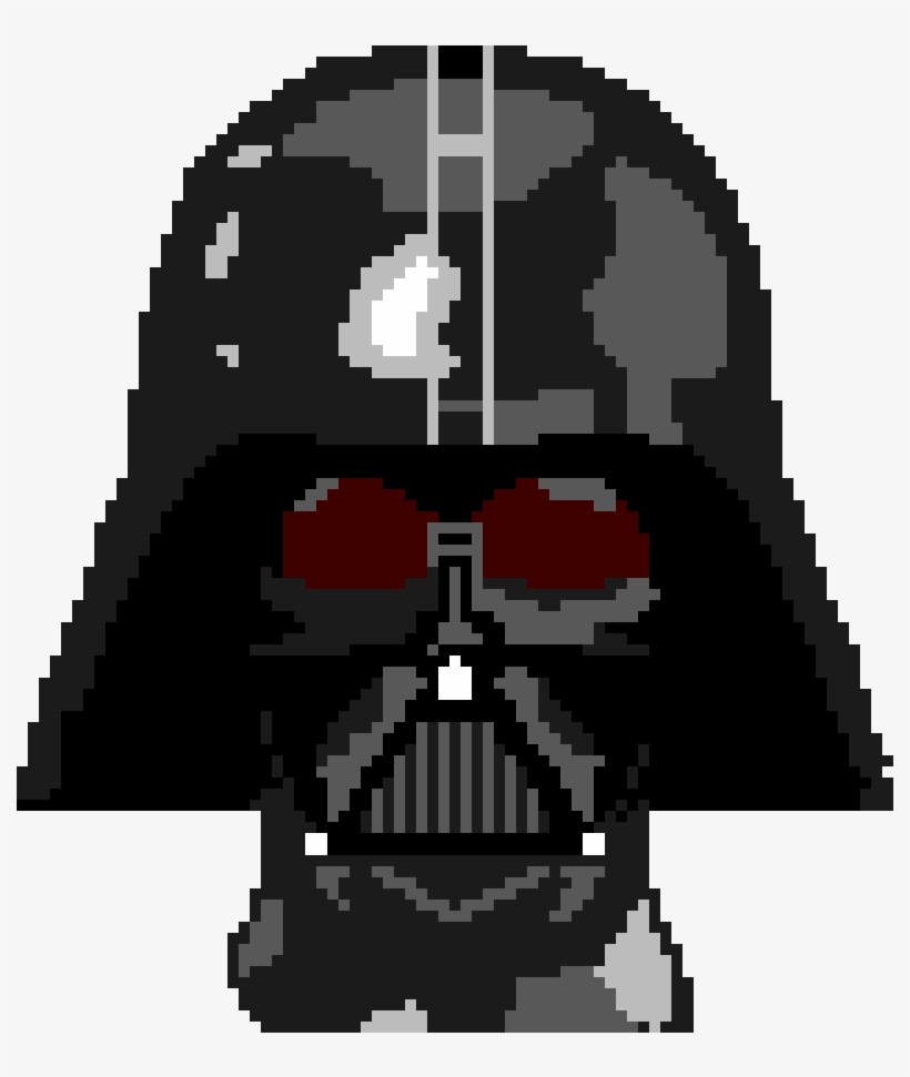 Darth Vader Mask - Pixel Faces, transparent png #8185458