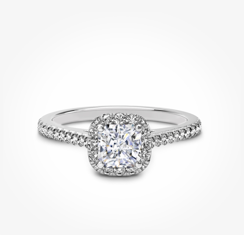 Center Of My Universe™ Halo Engagement Ring - Pre-engagement Ring, transparent png #8185674