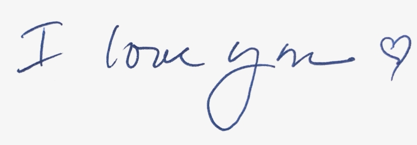 I Love You - Love You Handwriting Png, transparent png #8185807