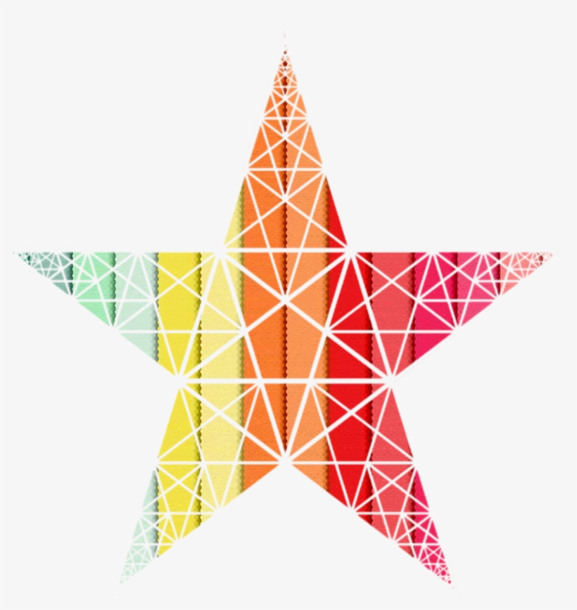 Pentagram Candy Color Colorful Fragment Png And Psd - Triangle, transparent png #8185997