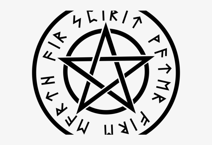 Pentagram Clipart Red - Pentagram Spell Circle, transparent png #8186135