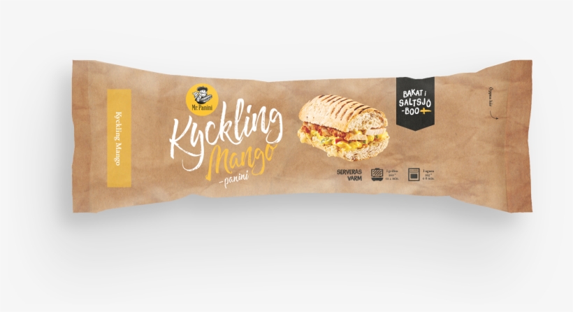 171122 Mrpanini Package Mockups Se Kyckling Mango 2 - Junk Food, transparent png #8186674