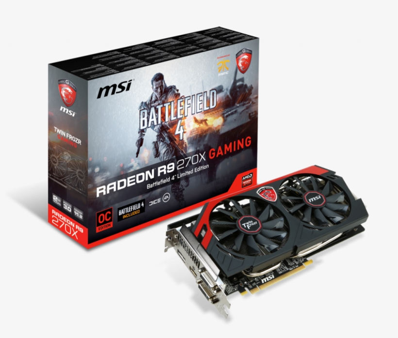 Support For Radeon R9 270x Gaming 2g Bf4 - Amd Radeon R9 270x, transparent png #8187795