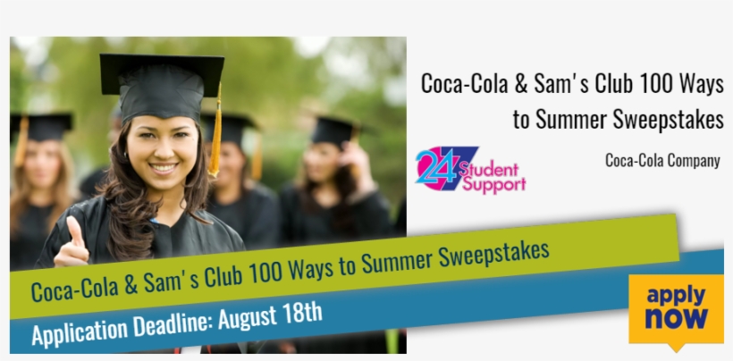 Coca-cola & Sam's Club 100 Ways To Summer Sweepstakes - Beat The Odds Scholarship Logo, transparent png #8189368