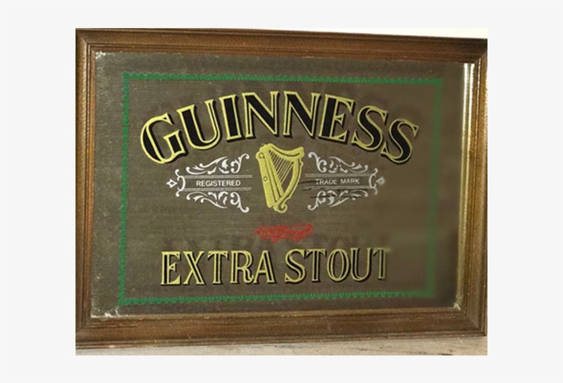 Guinness Extra Stout Miniature Mirror - Wood, transparent png #8189862