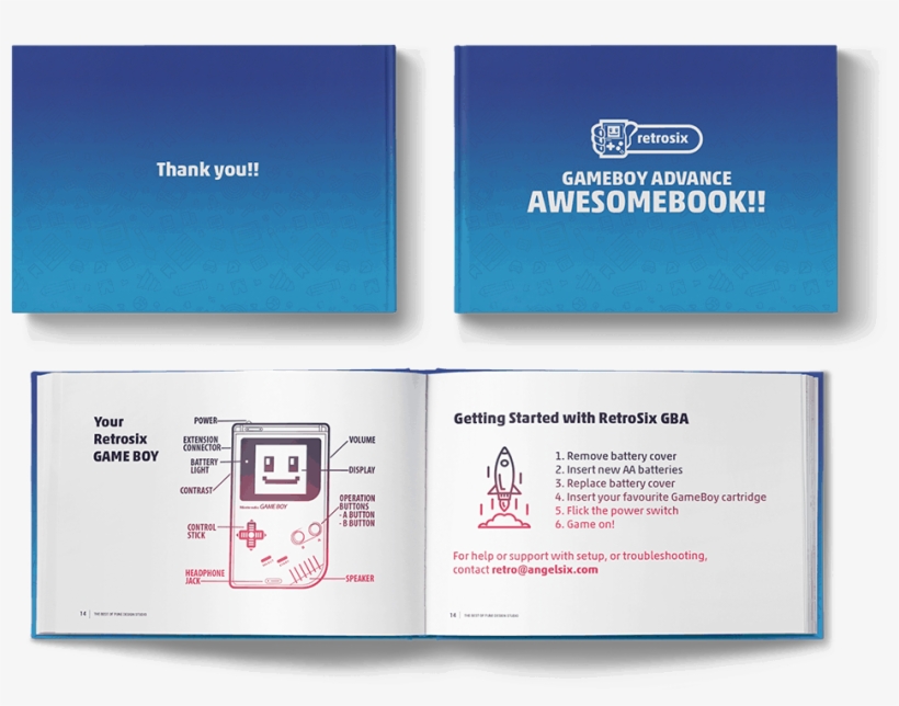 Game Boy Manual - Brochure, transparent png #8189863