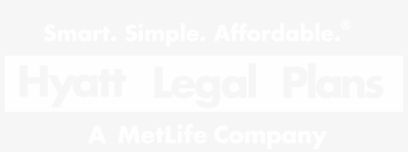 Hyatt Legal Plan By Metlaw Logo In White - Smart & Final, transparent png #8190479