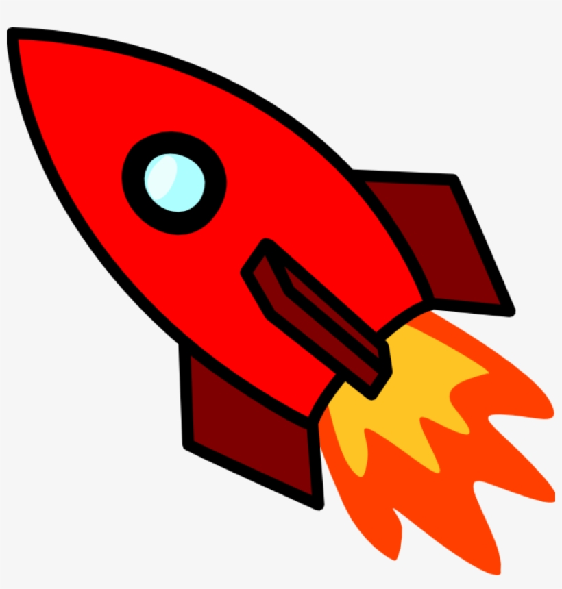 Rocket Clipart Red Rocket Clip Art At Clker Vector - Red Rocket Clipart, transparent png #8190729