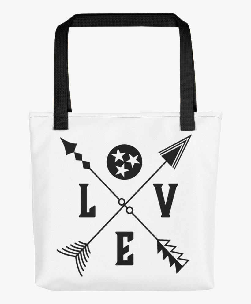 Tennessee Tristar Love Arrows Tote Bag - Tote Bag, transparent png #8191147