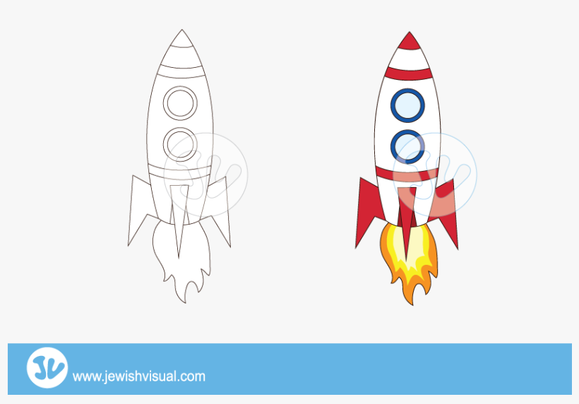 Rocketship-clipart - חללית ציור, transparent png #8191530