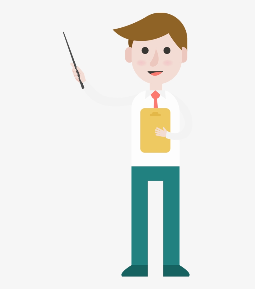 Cartoon Businessman Explaining And Pointing, transparent png #8191947