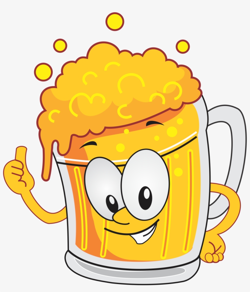 Cute Beer Cliparts - Emoticon Copo De Cerveja, transparent png #8192491