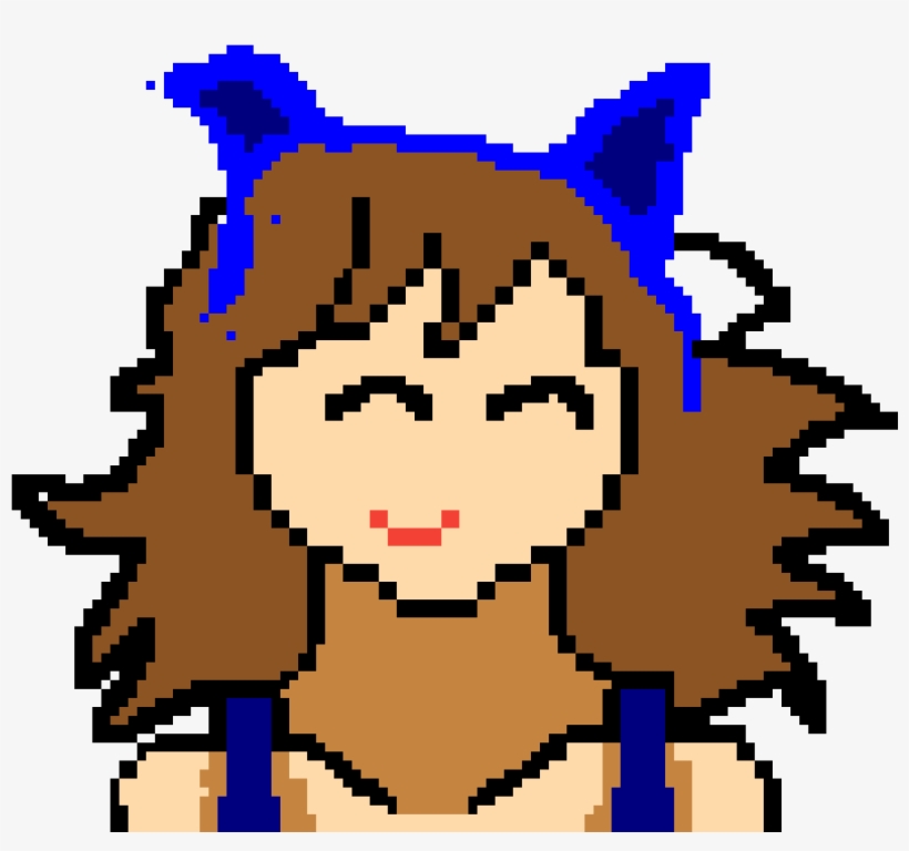 Anime Cat Girl - Pixel Art, transparent png #8192739