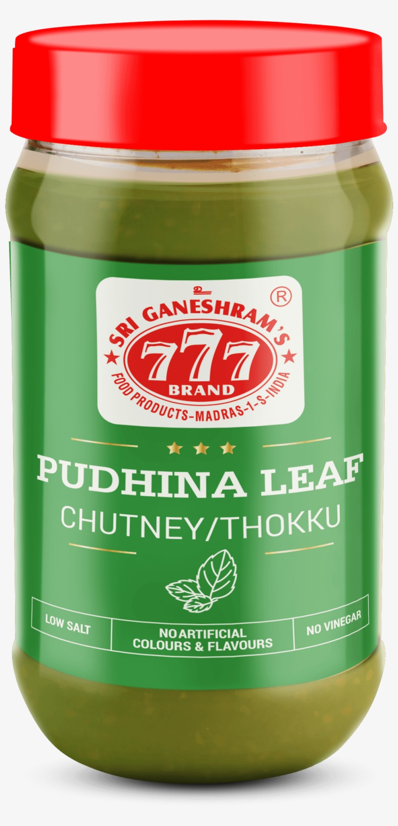 Pudhina Leaf Thokku Chutney Paste - 777, transparent png #8192953