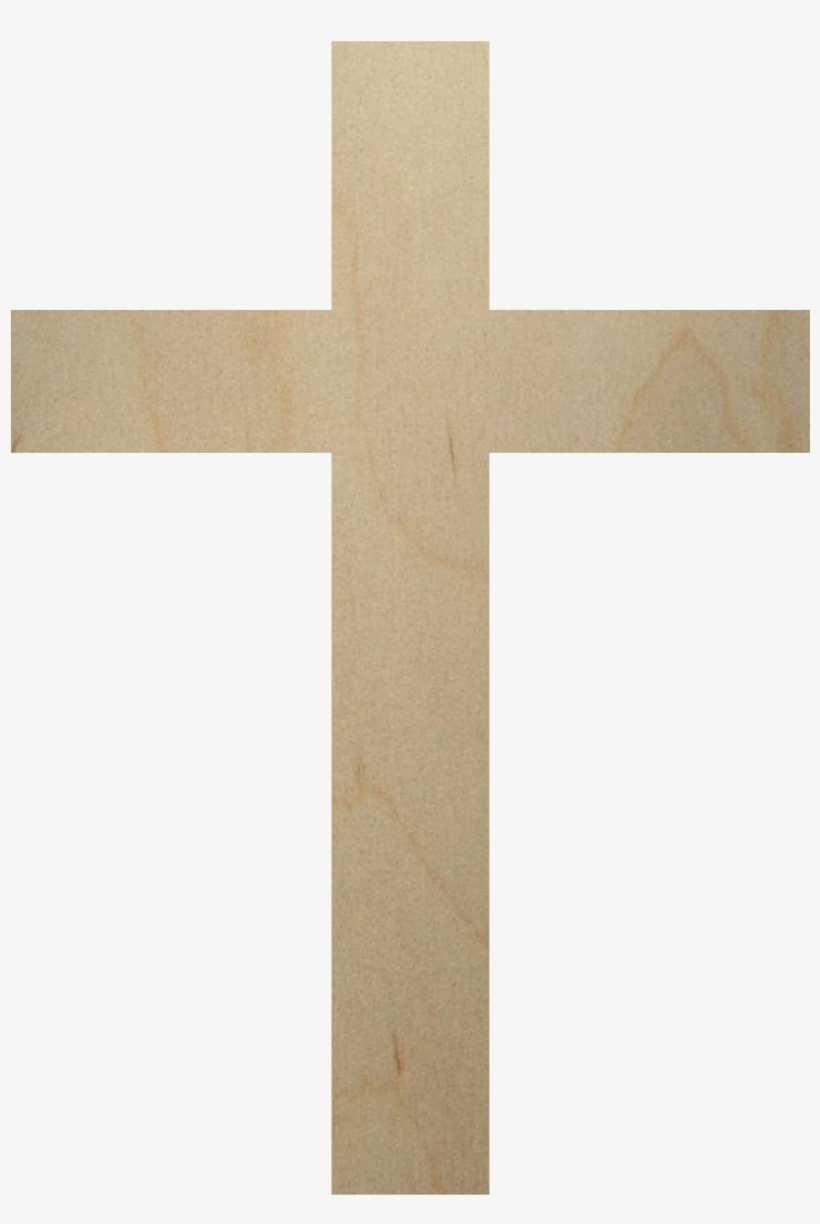 Wood Cross Shape Style - Large Plain Wooden Cross, transparent png #8192955