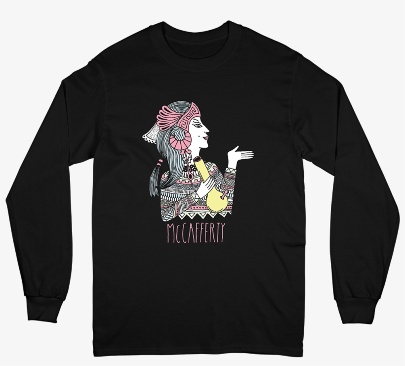 Bong Girl Long Sleeve Tee - Billie Eilish Orange Long Sleeve Shirt, transparent png #8193079