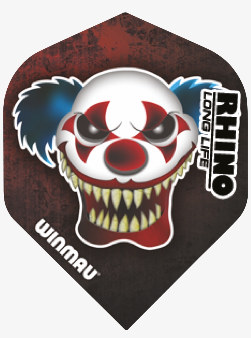 Winmau Rhino Scary Clown Standard - Winmau, transparent png #8193613