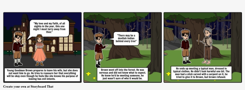 Young Goodman Brown - Comics, transparent png #8194157