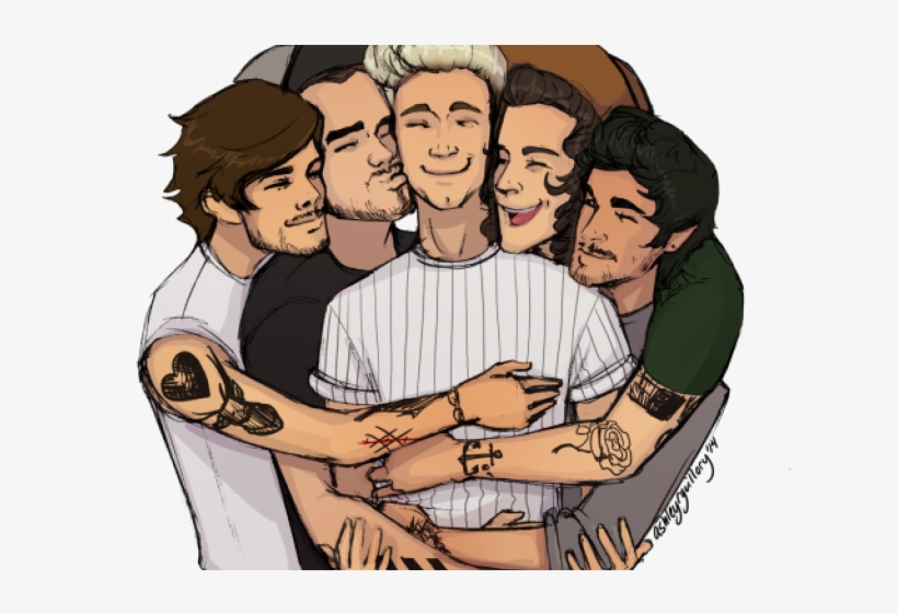 Zayn Malik Clipart Louis Tomlinson - One Direction Hug Stickers, transparent png #8194674