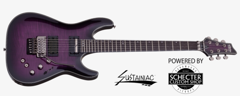 Schecter Blackjack Sls C-1 Fr S - Schecter Hellraiser Hybrid C 1 Purple, transparent png #8194738