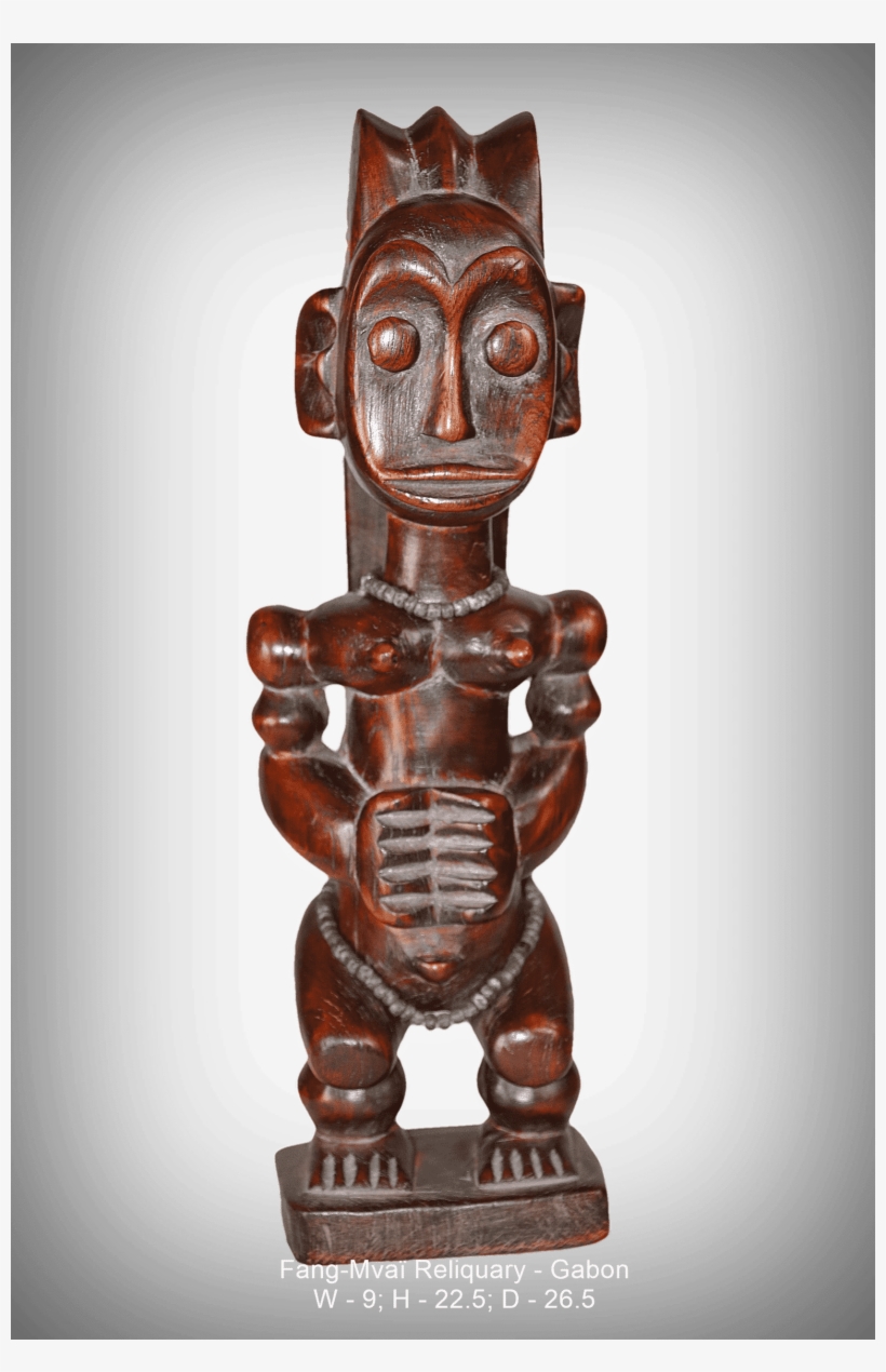 Fang-mvaï Reliquary Gabon - Carving, transparent png #8195105