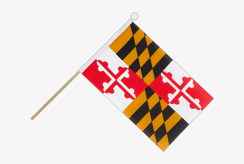 Hand Waving Flag Maryland - Maryland State Flag, transparent png #8195728