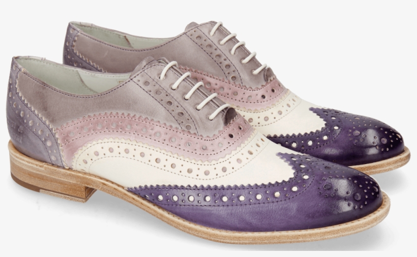 Oxford Shoes Amelie 10 Vegas Violet White Light Purple - Shoe, transparent png #8195780