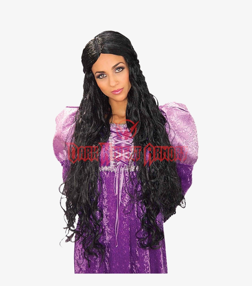 Guinevere Black Wig - Barbie, transparent png #8196418