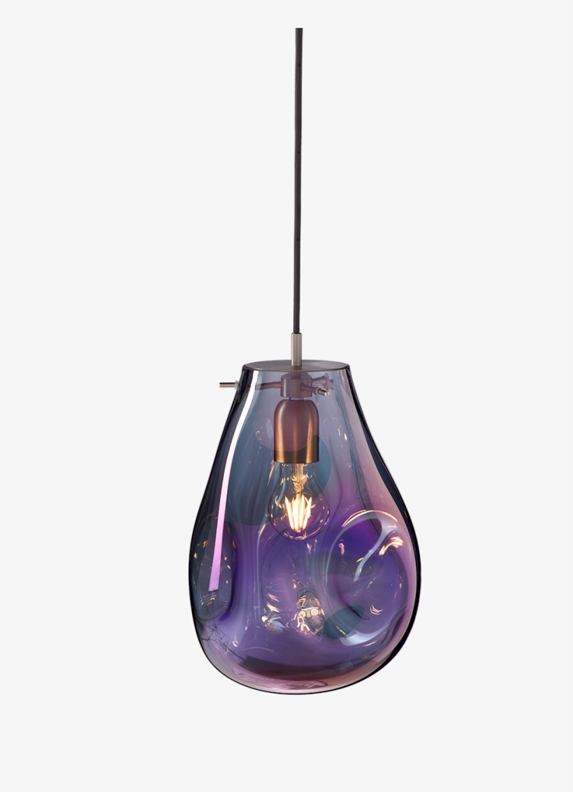 Soap Pendant Large Purple / Stainless Steel - Pendant Light, transparent png #8196536