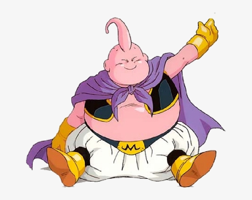 Majin Boo - Majin Boo Sentado, transparent png #8197453