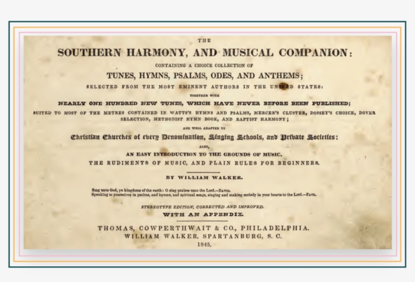 Southern Harmony For Website, transparent png #8197587